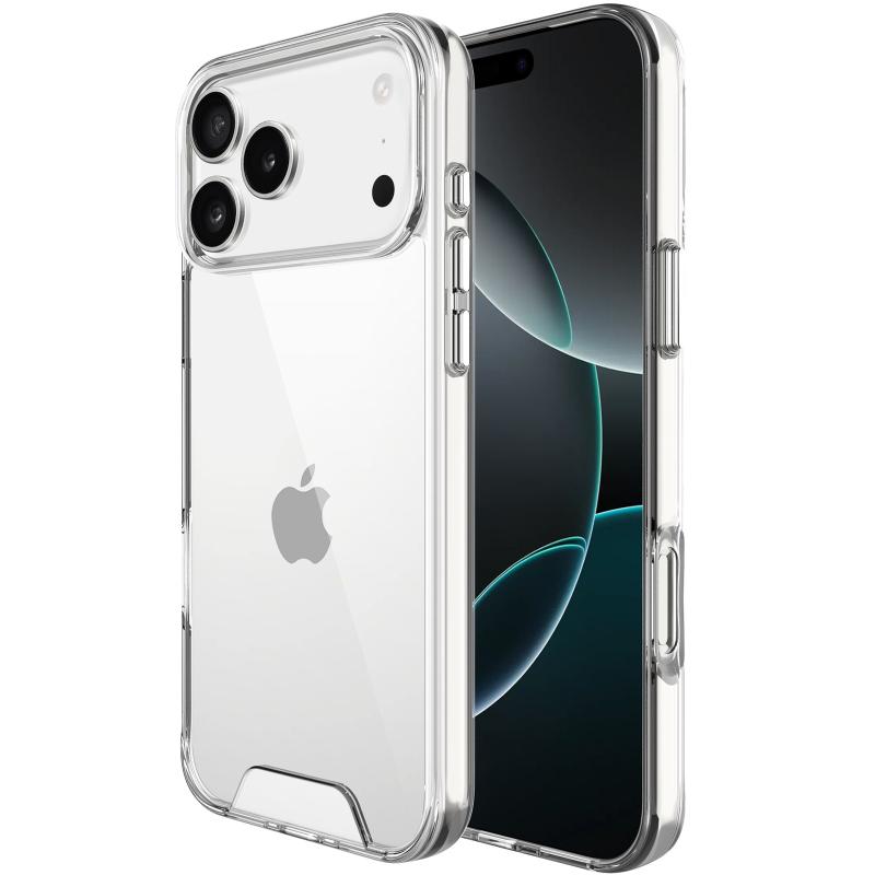 Прозрачный чехол Space Case для Apple iPhone 17 Pro Max (6.9) | TPU+PC с усиленными бортами на картинке №2