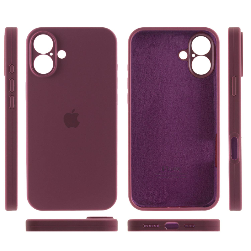 Чехол Silicone Case Full Camera Protective (AA) для Apple iPhone 16 (6.1) на картинке №3
