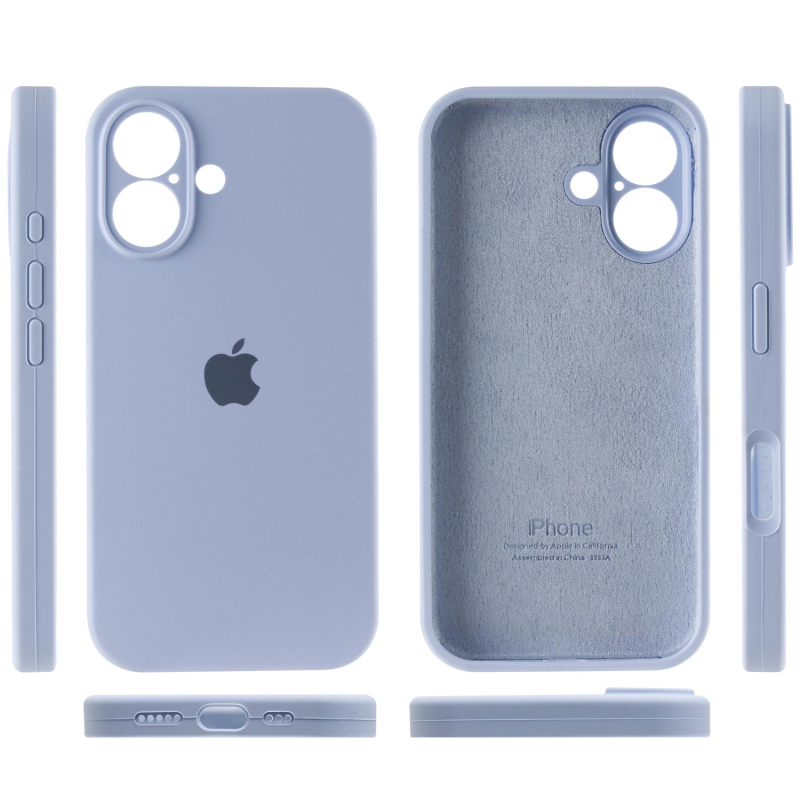 Чехол Silicone Case Full Camera Protective (AA) для Apple iPhone 16 (6.1) на картинке №5