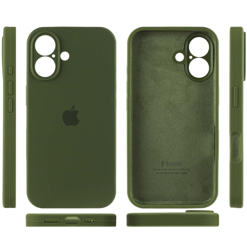 Чехол Silicone Case Full Camera Protective (AA) для Apple iPhone 16 (6.1) на картинке №3