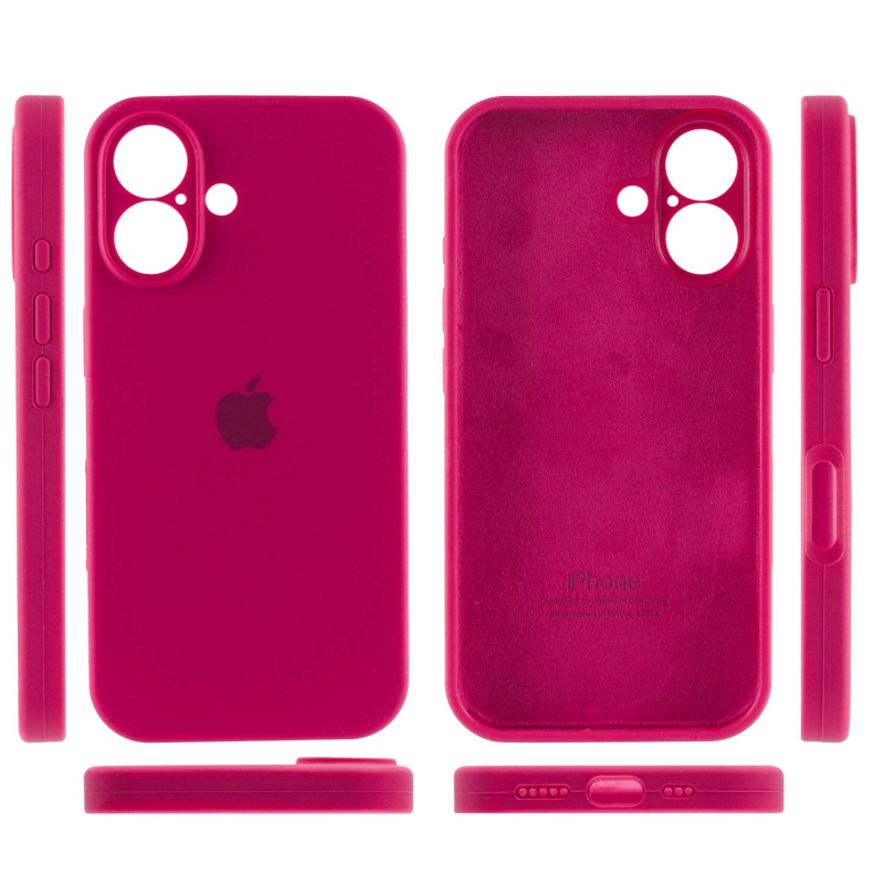 Чехол Silicone Case Full Camera Protective (AA) для Apple iPhone 16 (6.1) на картинке №3