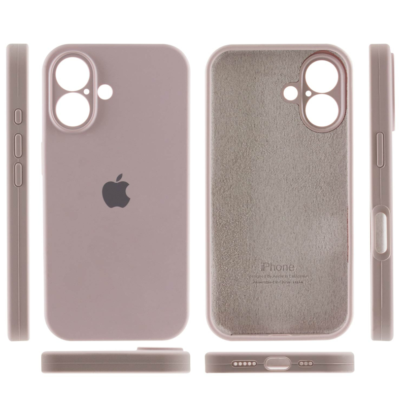 Чехол Silicone Case Full Camera Protective (AA) для Apple iPhone 16 (6.1) на картинке №3