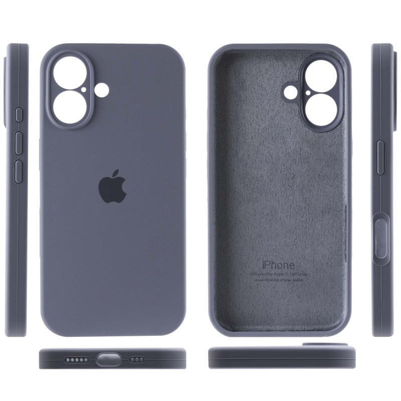 Чехол Silicone Case Full Camera Protective (AA) для Apple iPhone 16 (6.1) на картинке №3
