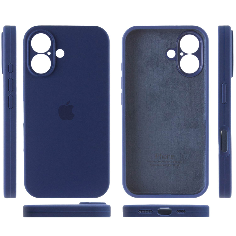 Чехол Silicone Case Full Camera Protective (AA) для Apple iPhone 16 (6.1) на картинке №4