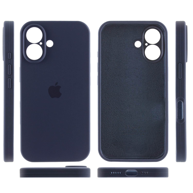 Чехол Silicone Case Full Camera Protective (AA) для Apple iPhone 16 (6.1) на картинке №3