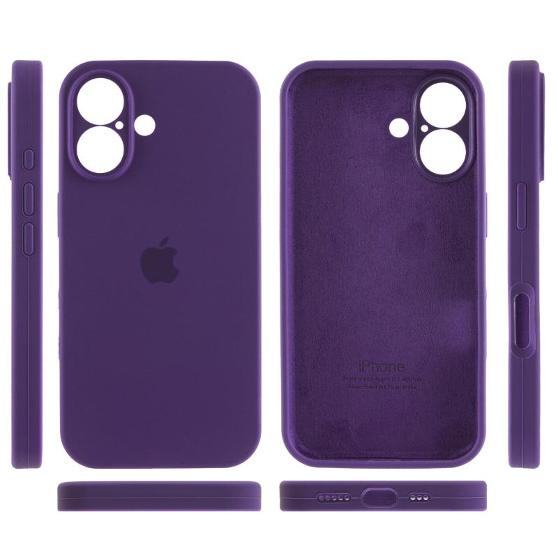 Чохол Silicone Case Full Camera Protective (AA) для Apple iPhone 16 (6.1) на малюнкі №3