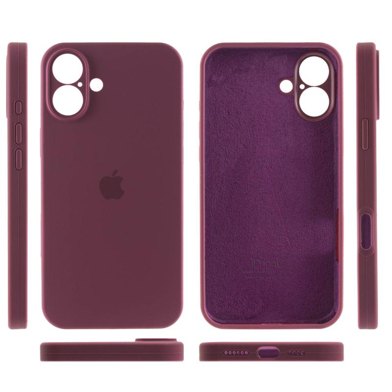 Чехол Silicone Case Full Camera Protective (AA) для Apple iPhone 16 Plus (6.7) на картинке №3