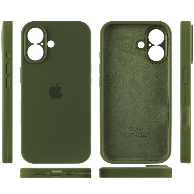 Чехол Silicone Case Full Camera Protective (AA) для Apple iPhone 16 Plus (6.7) на картинке №4