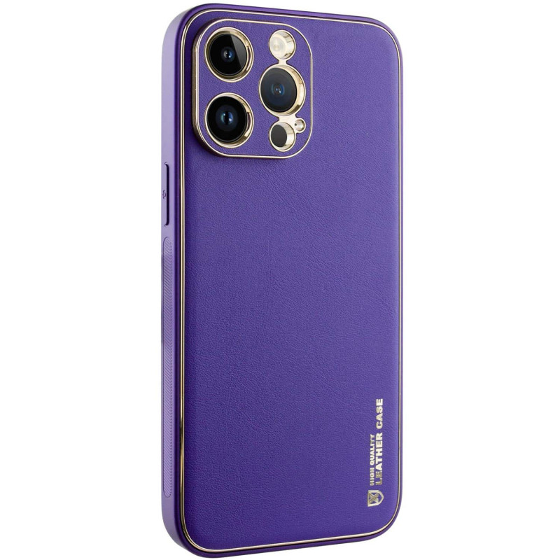 Элегантный кожаный чехол Xshield для Apple iPhone 14 Pro Max (6.7) | на картинке №2