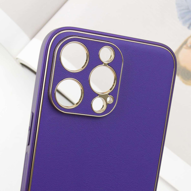 Элегантный кожаный чехол Xshield для Apple iPhone 14 Pro Max (6.7) | на картинке №4