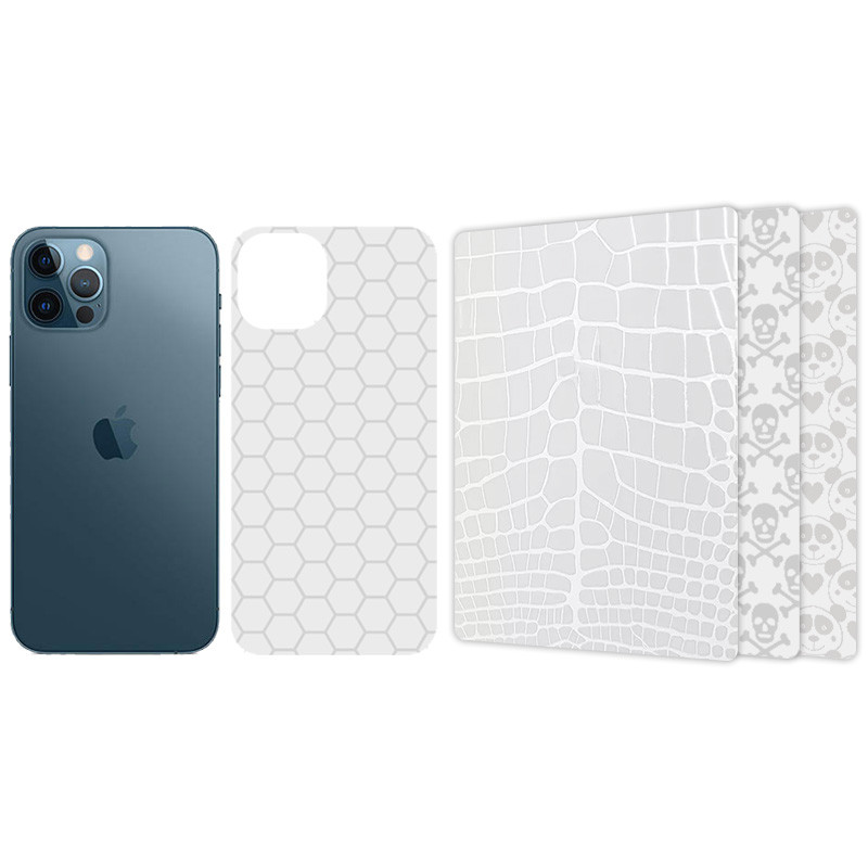 Защитная пленка SKLO Back (тыл) Transp. (тех.пак) для Apple iPhone 12 Pro (6.1"), Бронированная пленка, купить оптом с доставкой