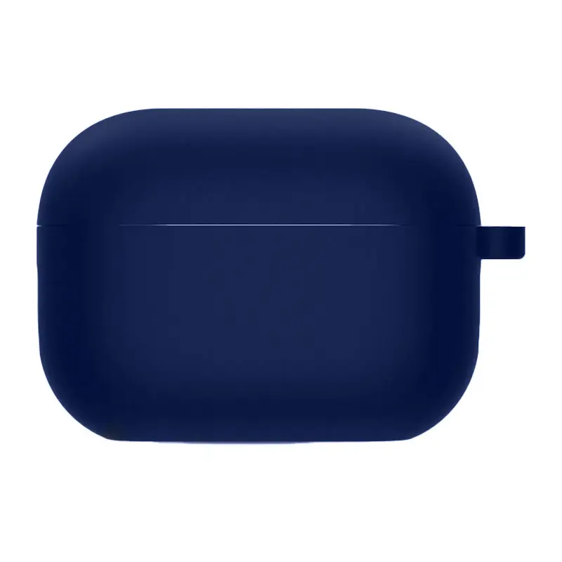 Уценка Силиконовый футляр с микрофиброй для наушников Airpods Pro, Поврежденная упаковка / Темно-синий /Midnight blue, Силикон, купить оптом с доставкой