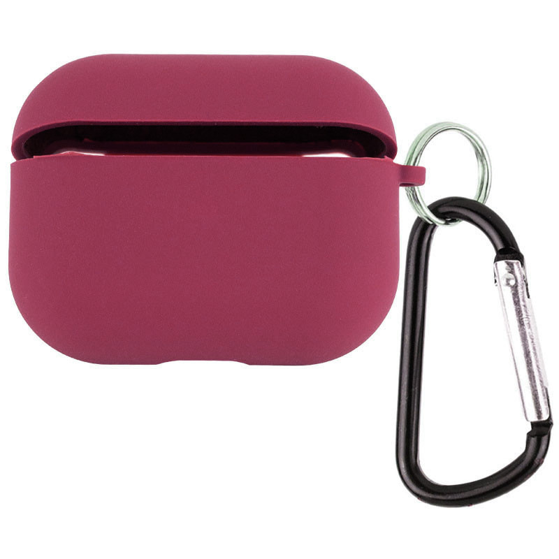 Силиконовый футляр с микрофиброй для наушников Airpods 4 на картинке №1