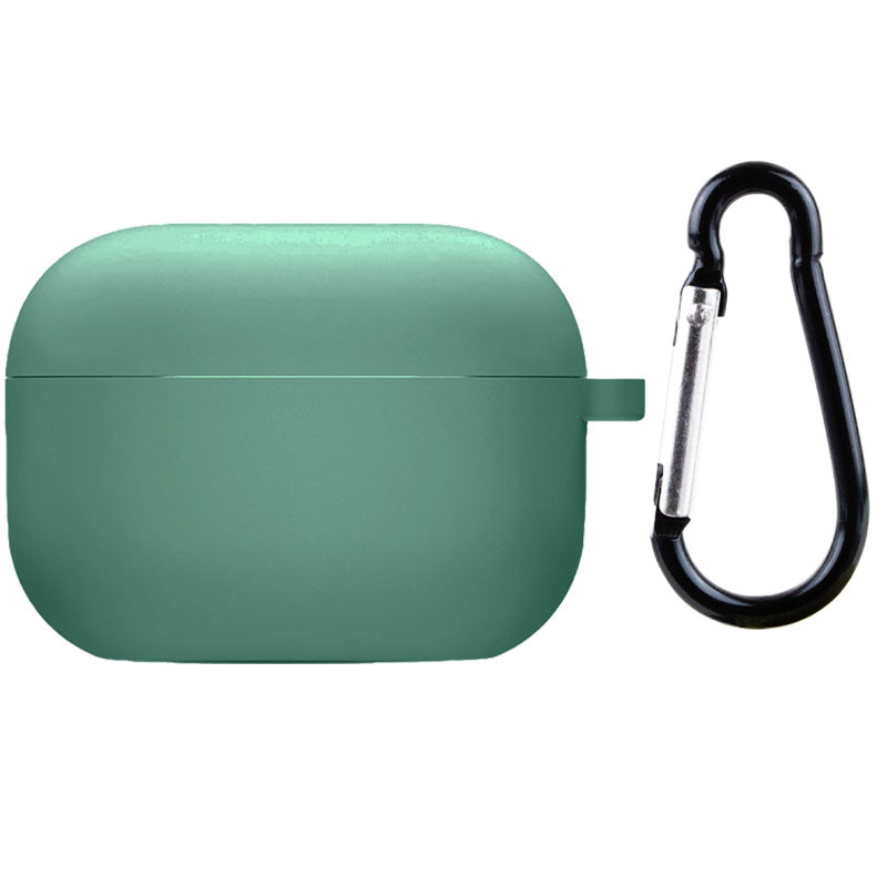 Силиконовый футляр с микрофиброй для наушников Airpods 4 на картинке №1