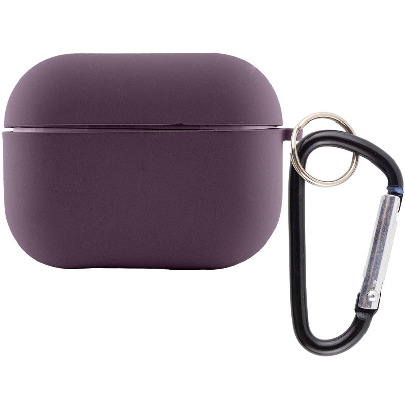 Силиконовый футляр с микрофиброй для наушников Airpods 4 на картинке №1