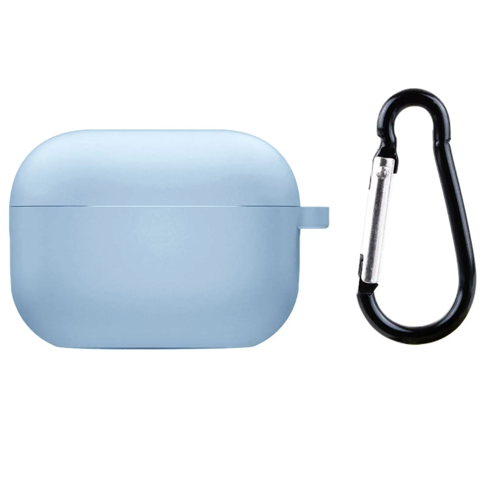 Уценка Силиконовый футляр с микрофиброй для наушников Airpods 3, Вскрытая упаковка / Голубой / Lilac Blue, Силикон, купить оптом с доставкой