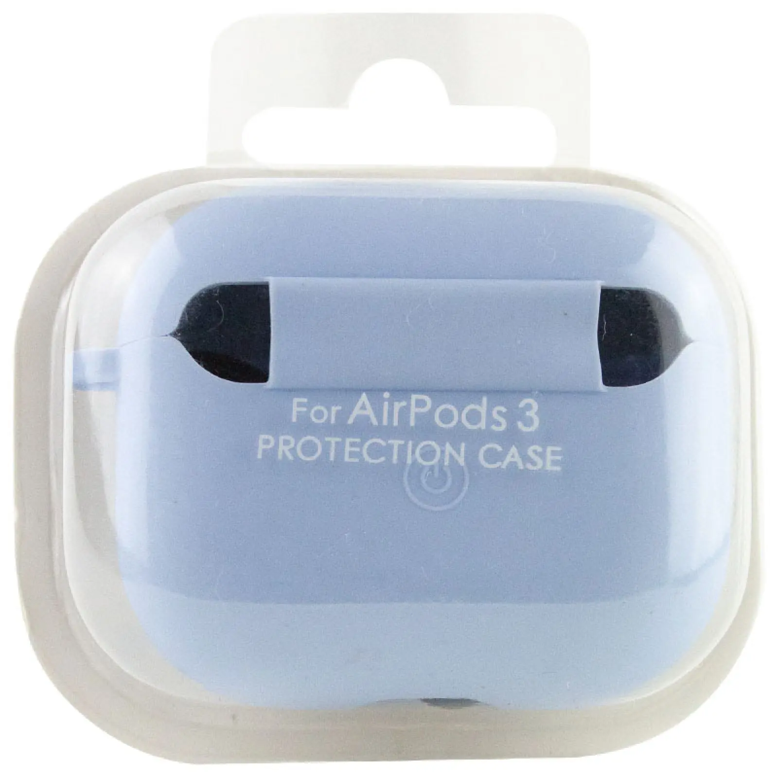 Уценка Силиконовый футляр с микрофиброй для наушников Airpods 3, Вскрытая упаковка / Голубой / Lilac Blue 2, Силикон, купить оптом с доставкой