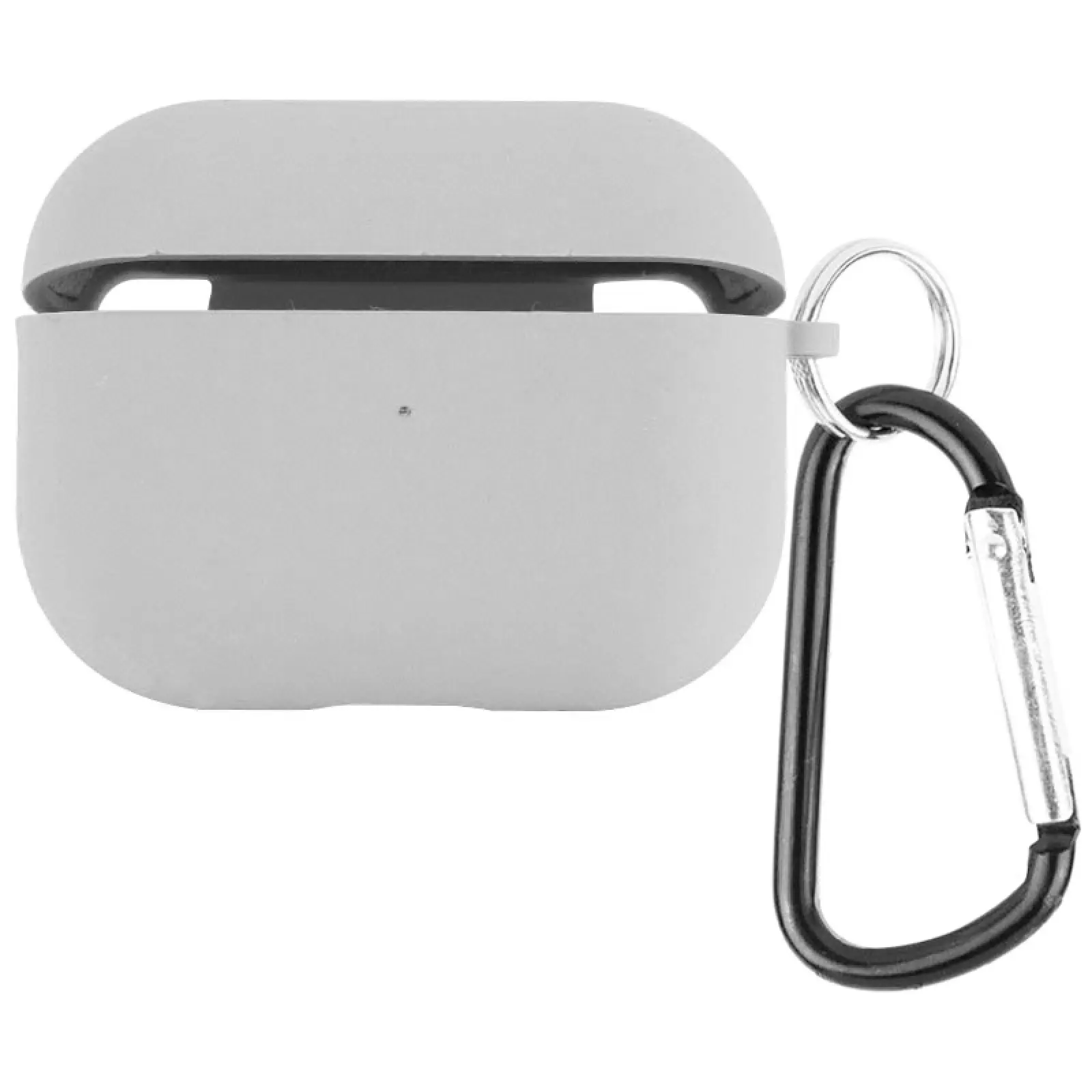 Уценка Силиконовый футляр с микрофиброй для наушников Airpods 3, Вскрытая упаковка / Серый / Stone, Силикон, купить оптом с доставкой