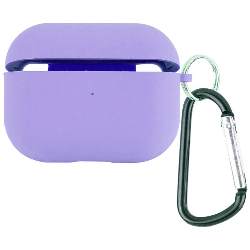 Силиконовый футляр с микрофиброй для наушников Airpods Pro 3 на картинке №1