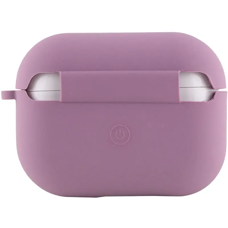 Силиконовый футляр с микрофиброй для наушников Airpods Pro 3, Лиловый / Lilac Pride 2, Силикон, купить оптом с доставкой