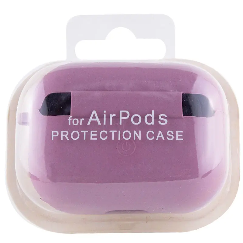 Силиконовый футляр с микрофиброй для наушников Airpods Pro 3, Лиловый / Lilac Pride 3, Силикон, купить оптом с доставкой