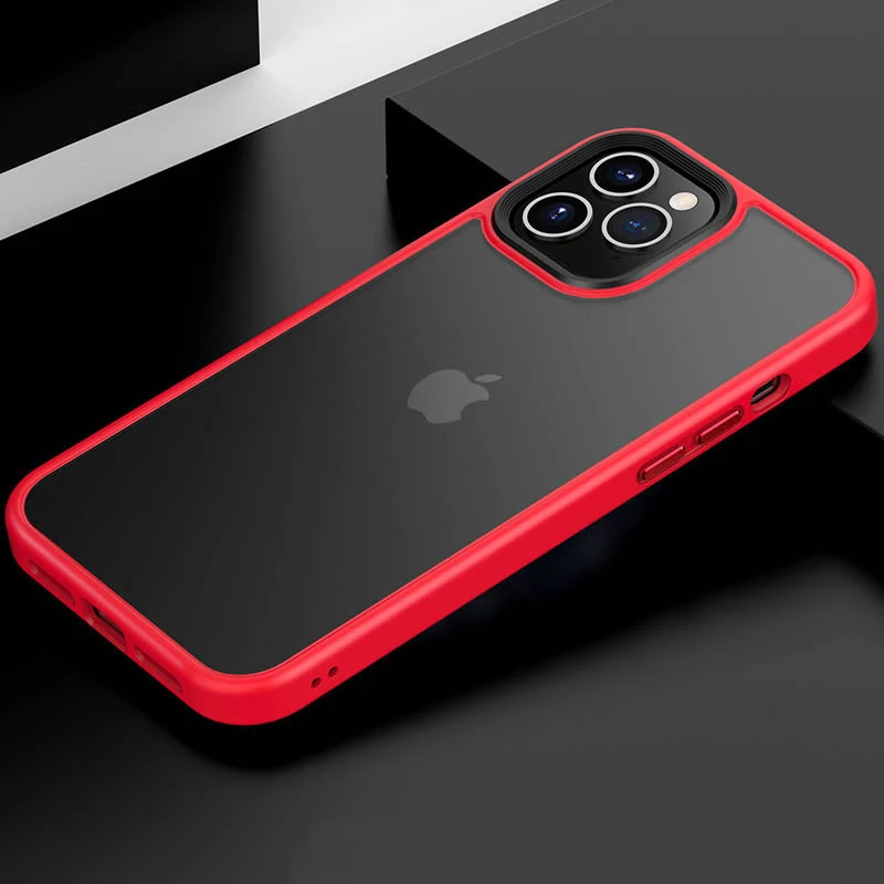 TPU+PC чехол Metal Buttons для Apple iPhone 11 Pro Max (6.5"), Красный / Red 1, TPU+PC, купить оптом с доставкой