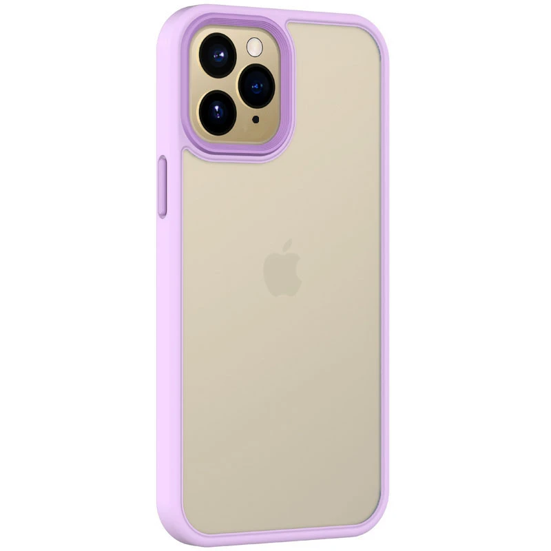 TPU+PC чехол Metal Buttons для Apple iPhone 11 Pro Max (6.5"), Сиреневый / Light Purple, TPU+PC, купить оптом с доставкой