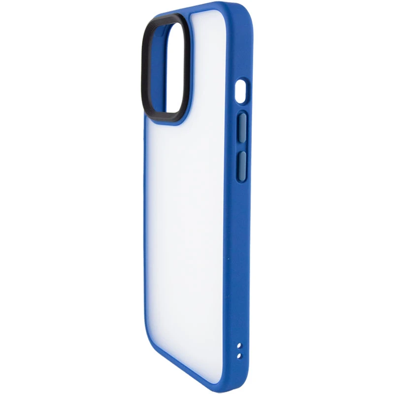 TPU+PC чехол Metal Buttons для Apple iPhone 12 Pro / 12 (6.1"), Голубой / Light Blue, TPU+PC, купить оптом с доставкой