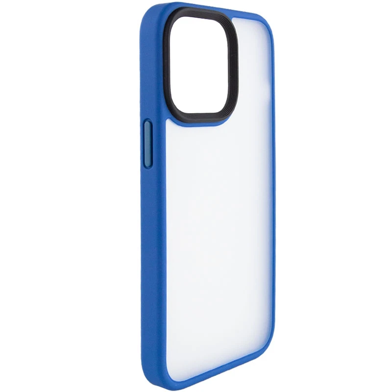TPU+PC чехол Metal Buttons для Apple iPhone 12 Pro / 12 (6.1"), Голубой / Light Blue 2, TPU+PC, купить оптом с доставкой