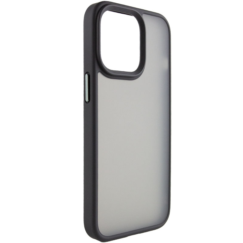 Уцінка TPU+PC чохол Metal Buttons для Apple iPhone 13 Pro Max (6.7"), М'ята упаковка / Чорний / Black 2, TPU+PC, купити оптом з доставкою
