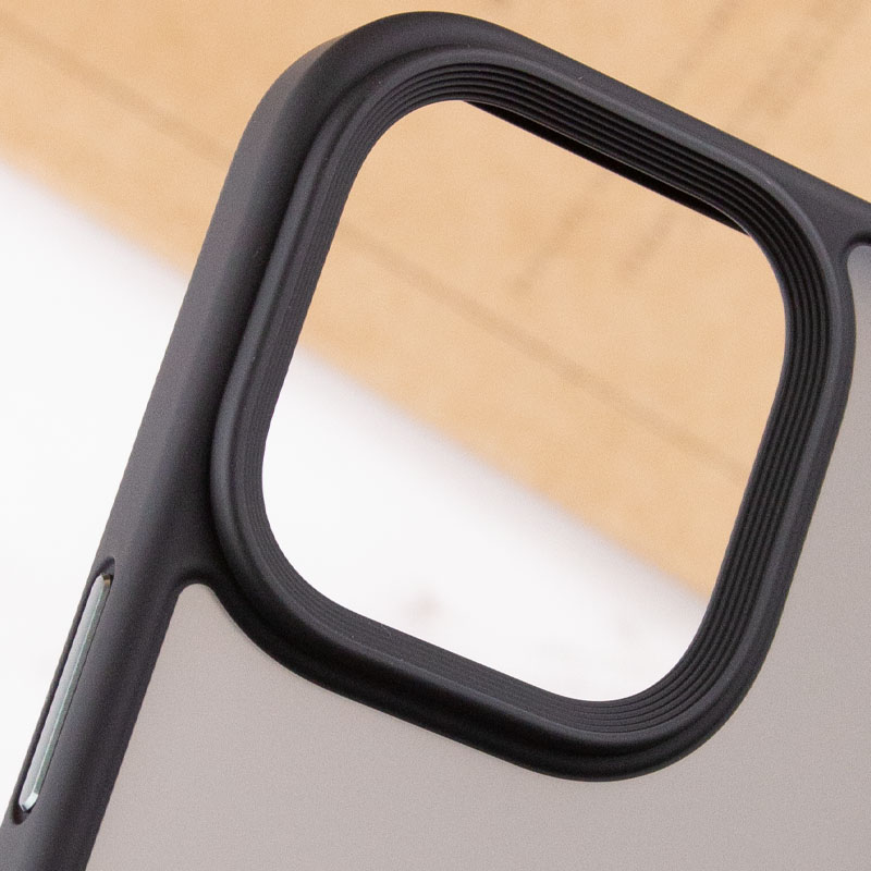 Уцінка TPU+PC чохол Metal Buttons для Apple iPhone 13 Pro Max (6.7"), М'ята упаковка / Чорний / Black 5, TPU+PC, купити оптом з доставкою