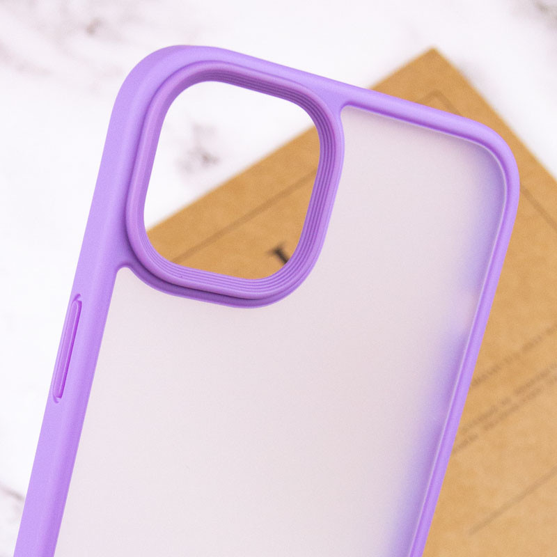 TPU+PC чехол Metal Buttons для Apple iPhone 15 (6.1) на картинке №6