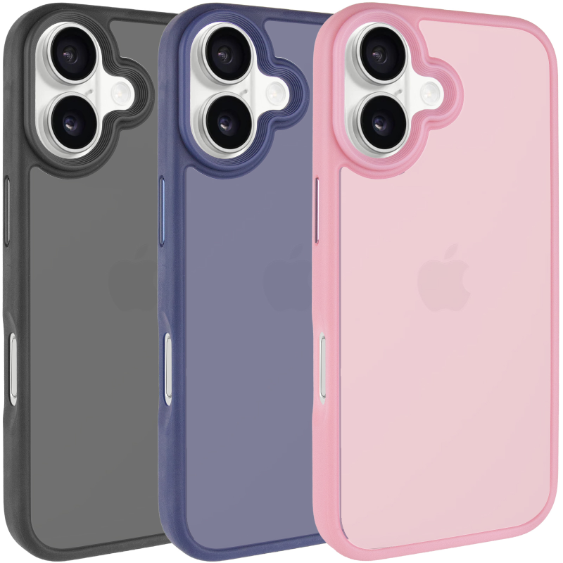 TPU+PC чохол Metal Buttons для Apple iPhone 16 (6.1"), TPU+PC, купити оптом з доставкою