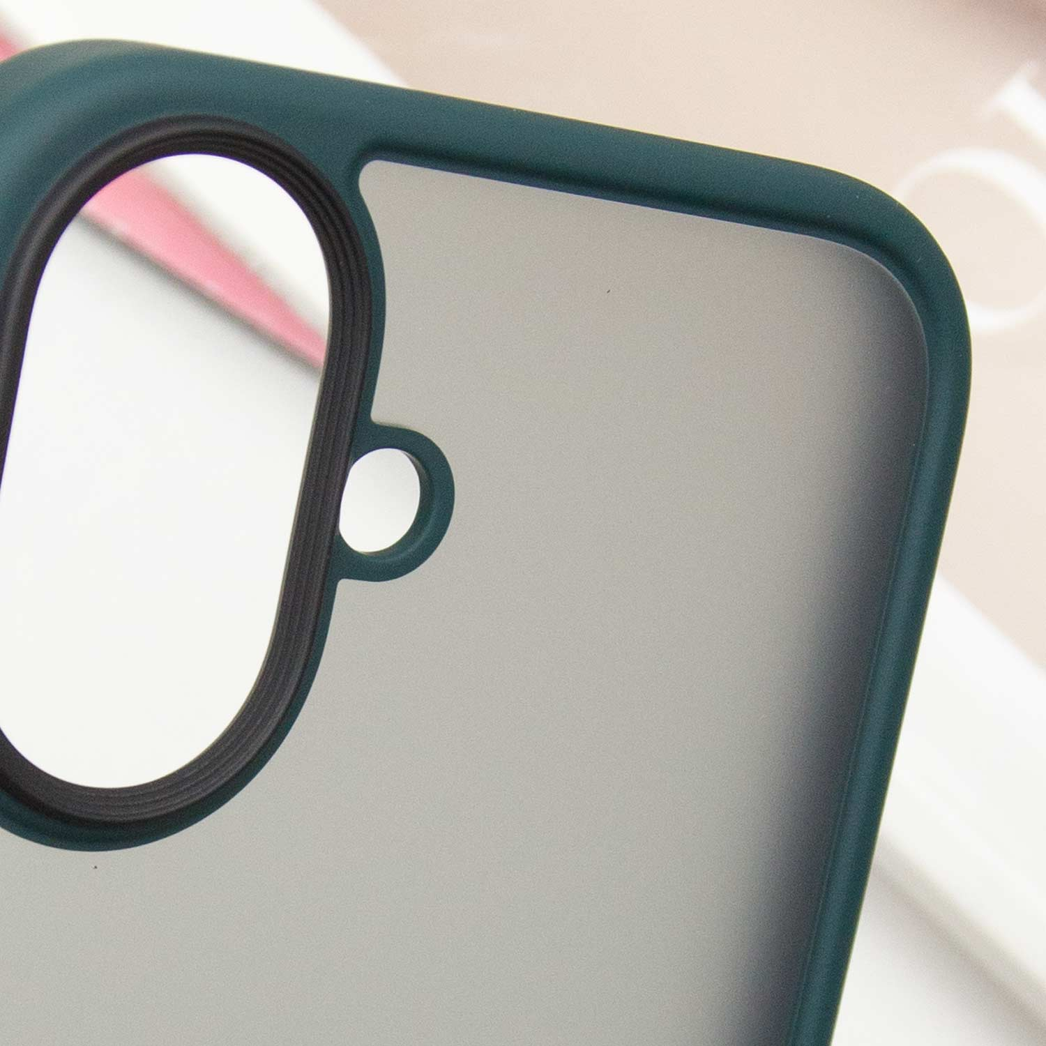 TPU+PC чохол Metal Buttons для Apple iPhone 16 (6.1"), Зелений / Dark Green 4, TPU+PC, купити оптом з доставкою