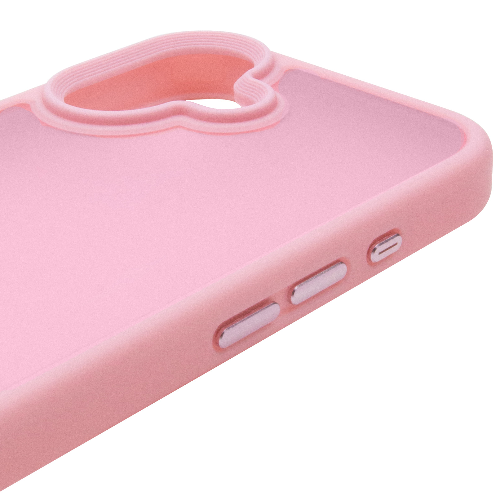TPU+PC чохол Metal Buttons для Apple iPhone 16 (6.1"), Рожевий / Pink 3, TPU+PC, купити оптом з доставкою
