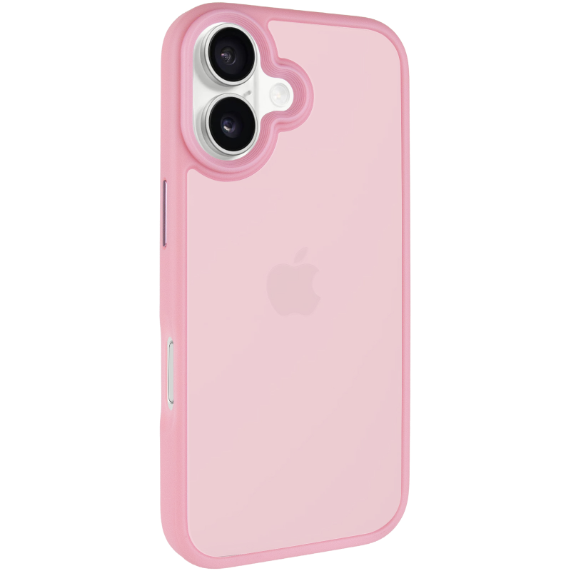 TPU+PC чохол Metal Buttons для Apple iPhone 16 (6.1"), Рожевий / Pink 5, TPU+PC, купити оптом з доставкою