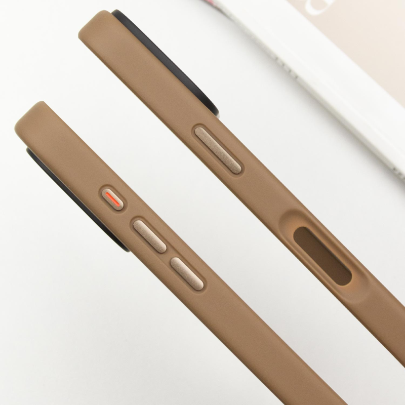 TPU+PC чохол Metal Buttons для Apple iPhone 16 (6.1"), Золотий / Gold 1, TPU+PC, купити оптом з доставкою