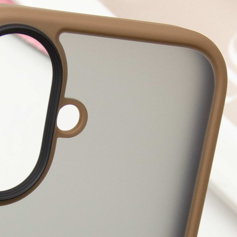 TPU+PC чохол Metal Buttons для Apple iPhone 16 (6.1"), Золотий / Gold 5, TPU+PC, купити оптом з доставкою