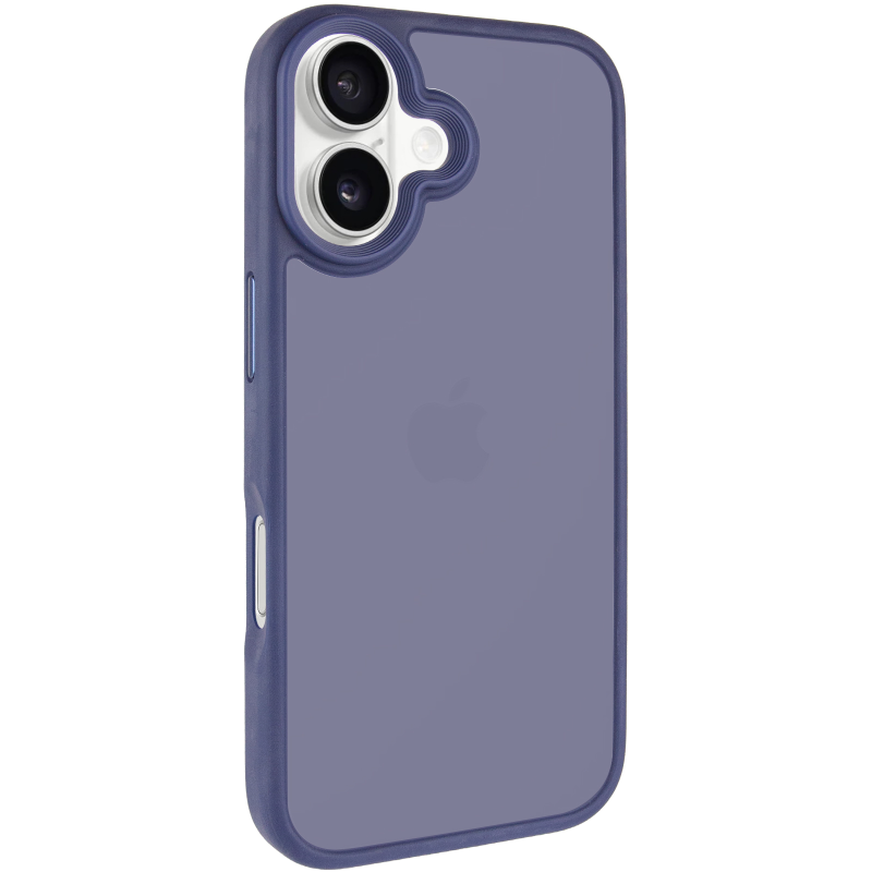 TPU+PC чохол Metal Buttons для Apple iPhone 16 (6.1"), Синій / Navy Blue, TPU+PC, купити оптом з доставкою