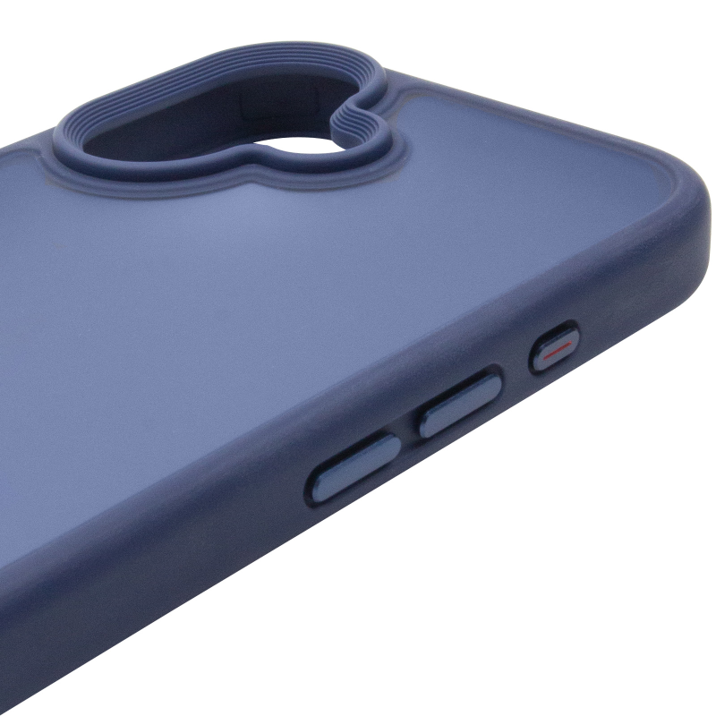TPU+PC чохол Metal Buttons для Apple iPhone 16 (6.1"), Синій / Navy Blue 3, TPU+PC, купити оптом з доставкою