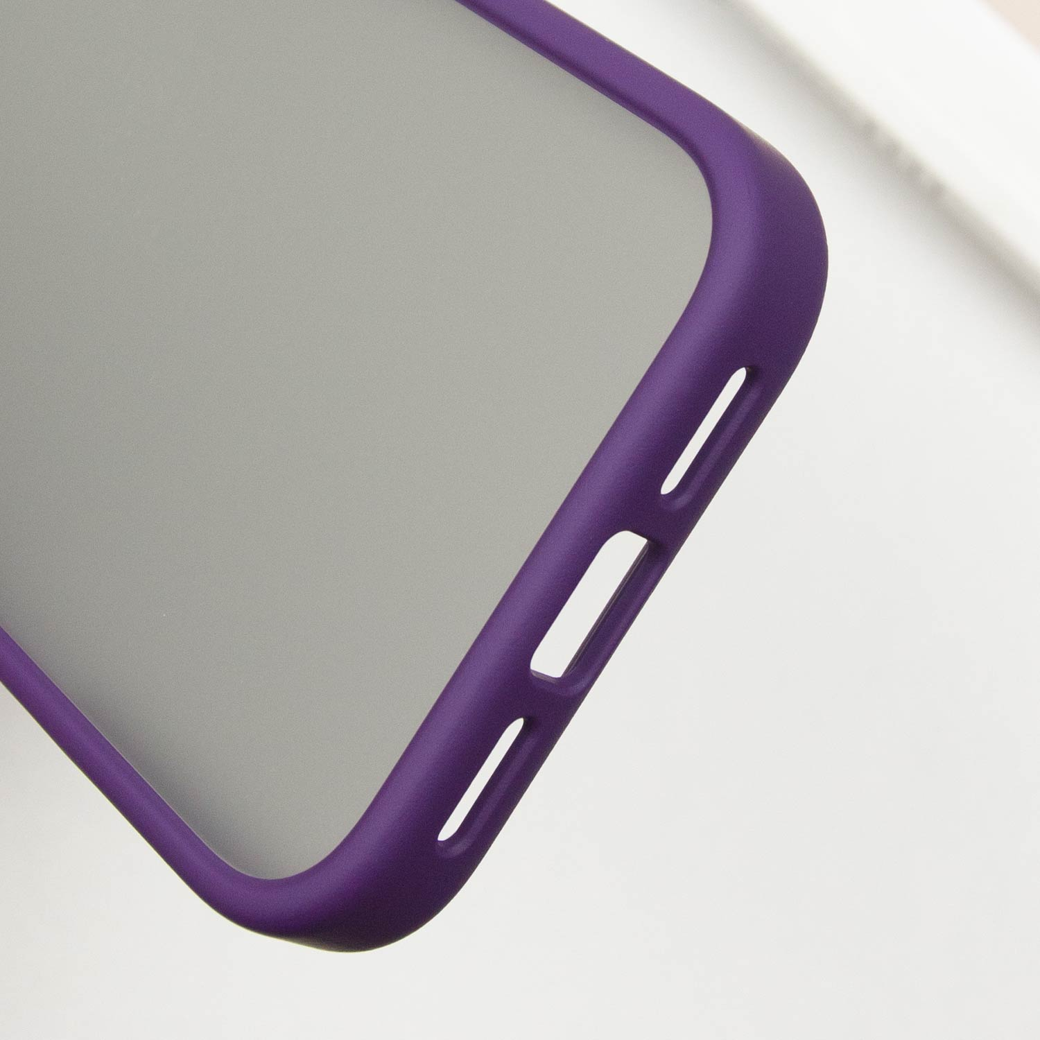 TPU+PC чохол Metal Buttons для Apple iPhone 16 (6.1"), Темно-фіолетовий / Dark Purple 4, TPU+PC, купити оптом з доставкою