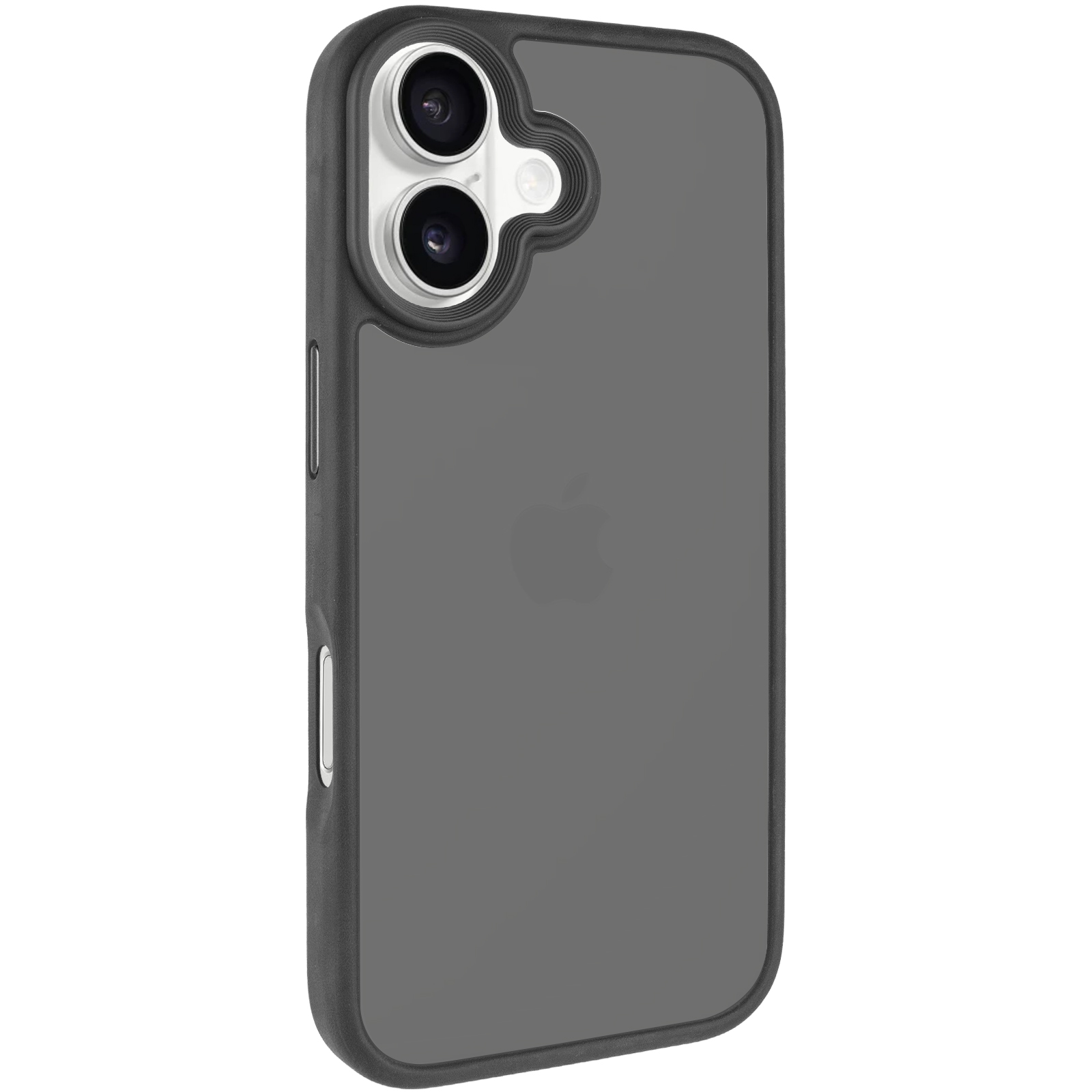 TPU+PC чохол Metal Buttons для Apple iPhone 16 (6.1"), Чорний / Black, TPU+PC, купити оптом з доставкою