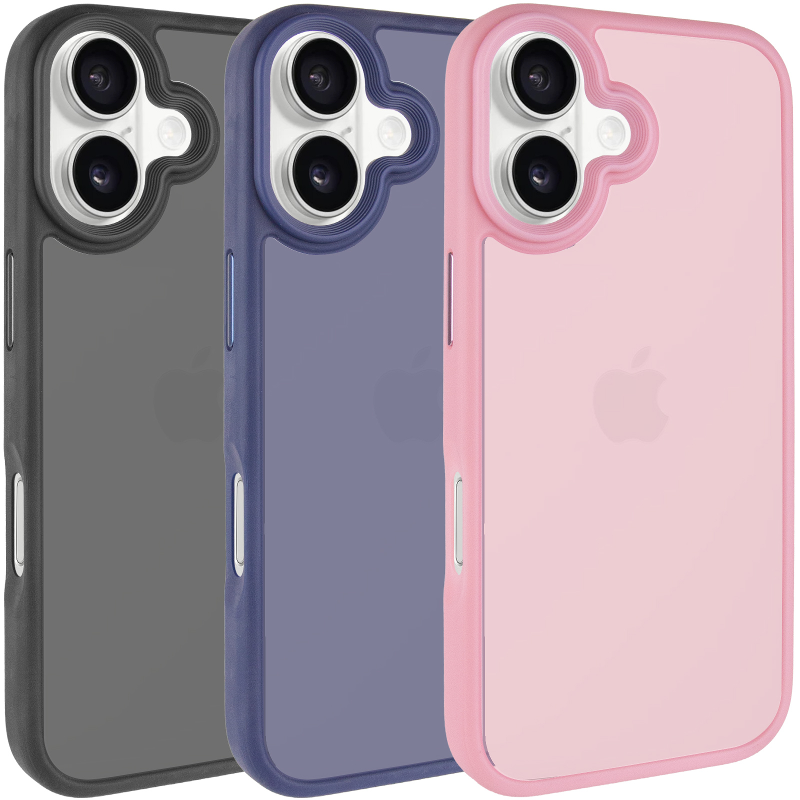 Уцінка TPU+PC чохол Metal Buttons для Apple iPhone 17 (6.3"), TPU+PC, купити оптом з доставкою