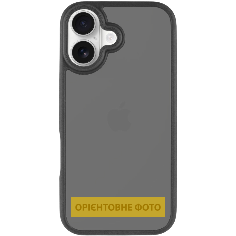 TPU+PC чохол Metal Buttons для Apple iPhone 17 (6.3"), Чорний / Black 1, TPU+PC, купити оптом з доставкою