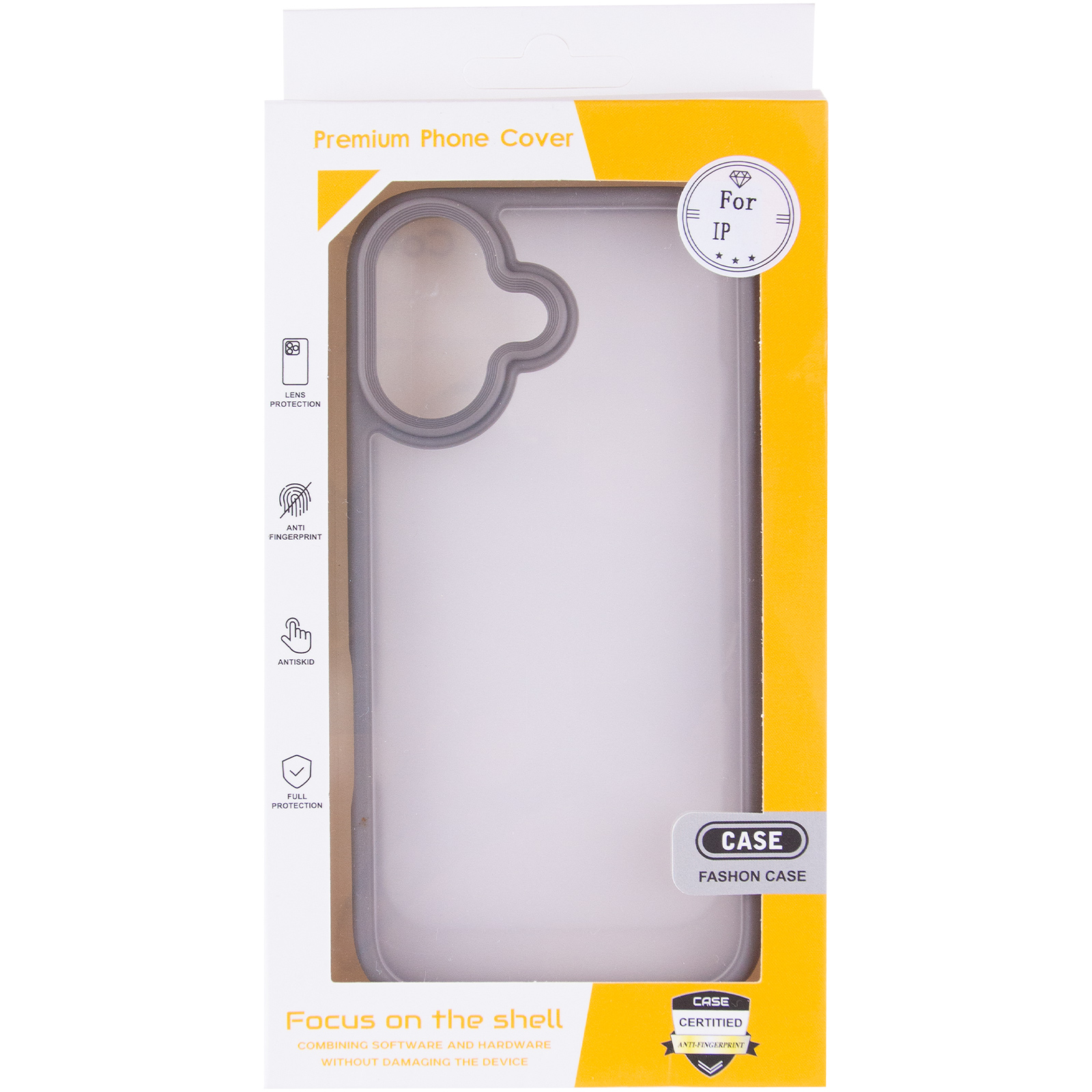 TPU+PC чохол Metal Buttons для Apple iPhone 17 (6.3"), Сірий / Grey 5, TPU+PC, купити оптом з доставкою
