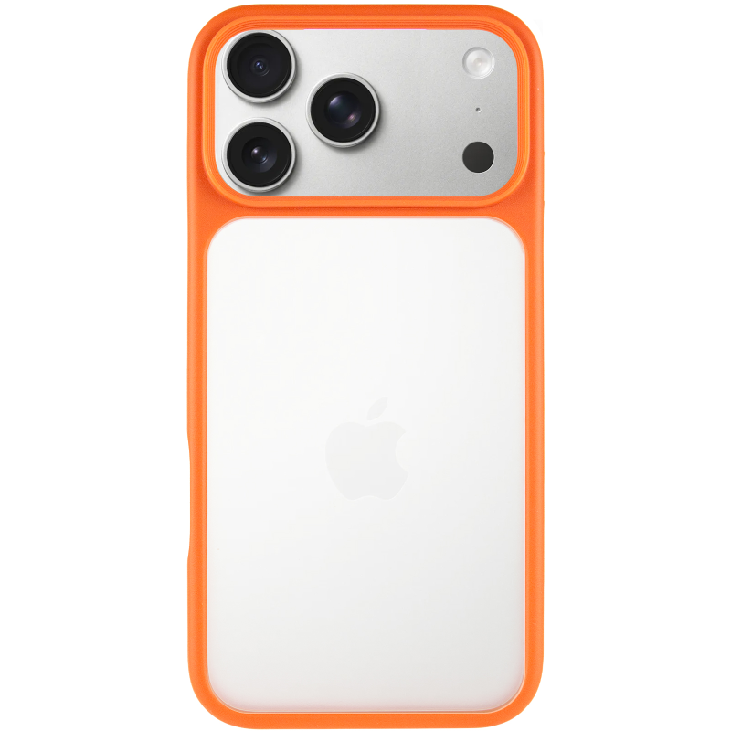 TPU+PC чохол Metal Buttons для Apple iPhone 17 Pro (6.3"), Помаранчевий / Orange 1, TPU+PC, купити оптом з доставкою