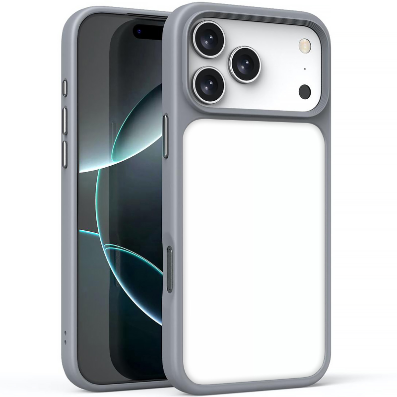 TPU+PC чехол Metal Buttons для Apple iPhone 18 Pro Max / 17 Pro Max (6.9"), Серый / Grey, TPU+PC, купить оптом с доставкой