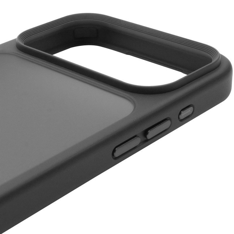 Уцінка TPU+PC чохол Metal Buttons для Apple iPhone 18 Pro Max / 17 Pro Max (6.9"), Пошкоджена упаковка / Чорний / Black 3, TPU+PC, купити оптом з доставкою