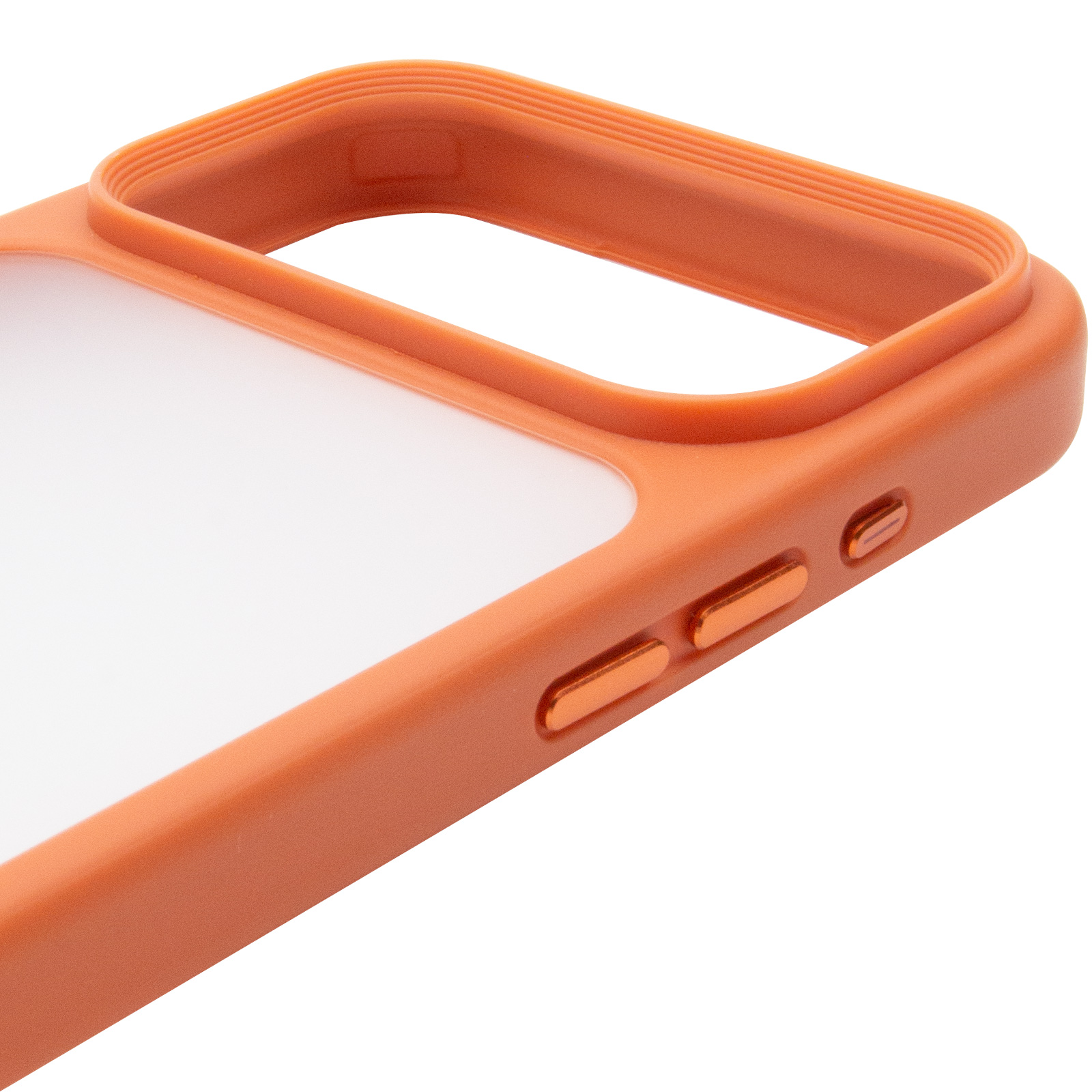 TPU+PC чехол Metal Buttons для Apple iPhone 17 Pro Max (6.9"), Оранжевый / Orange 3, TPU+PC, купить оптом с доставкой