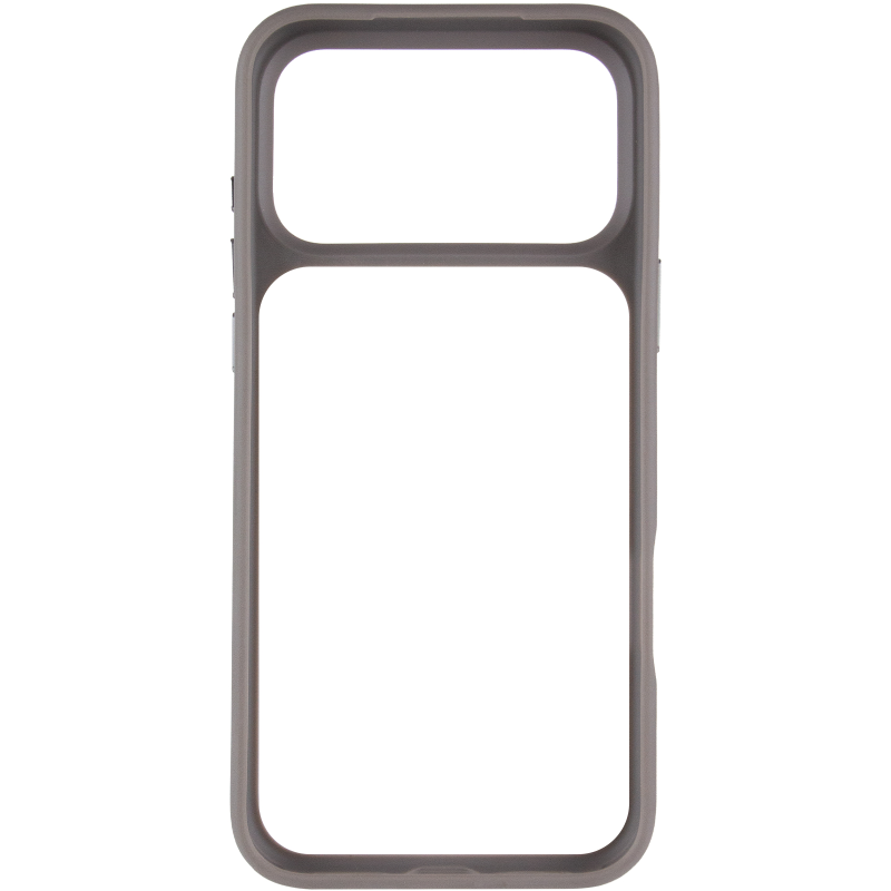 TPU+PC чехол Metal Buttons для Apple iPhone 17 Pro Max (6.9"), Серый / Grey 2, TPU+PC, купить оптом с доставкой